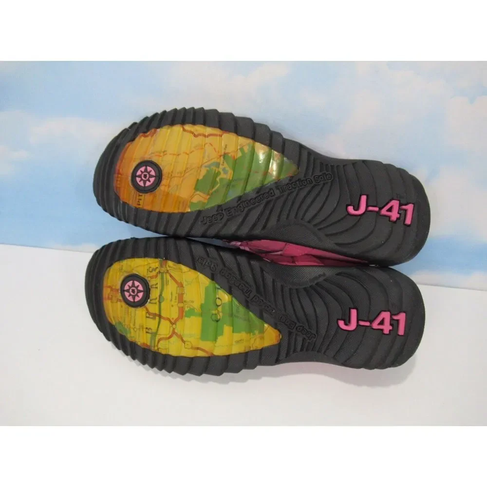 J-41 Black Hot Pink COCONUT Vegan Slip On Mary Jane Shoes size Girls US 4 M Jeep